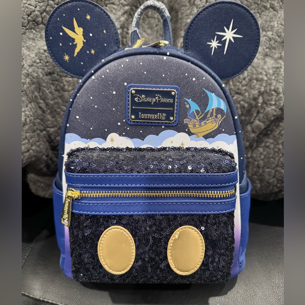 Mickey Mouse The Main Attraction Loungefly Backpack Peter Pan's Flight